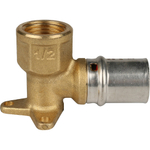 Угольник STOUT настенный с креплением короткий ВР 1/2" х20 пресс