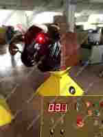 Надувной аттракцион Родео, бык+батут, черный с имитацией под кожу