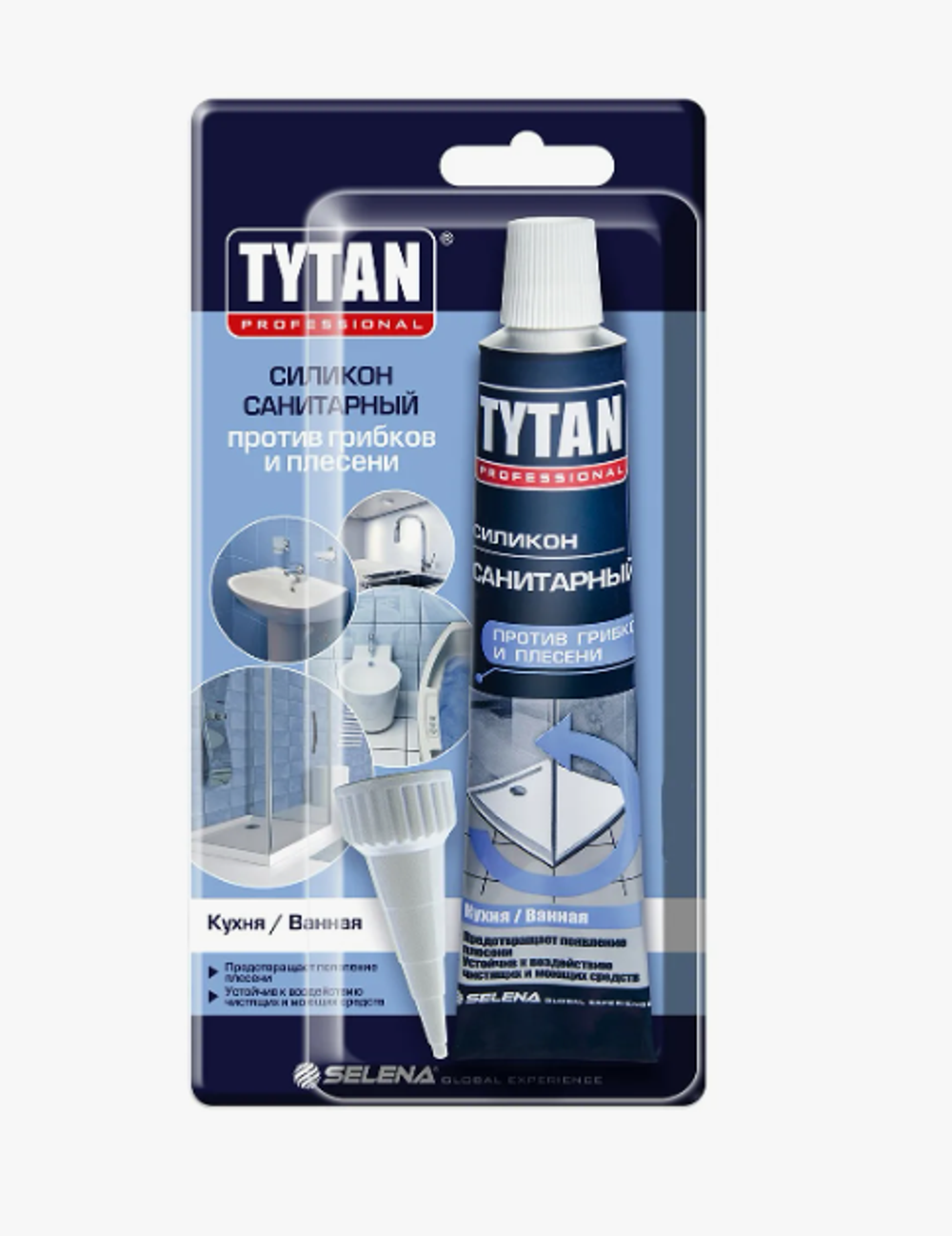 Санитарный силиконовый герметик Tytan Professional прозрачный 85мл