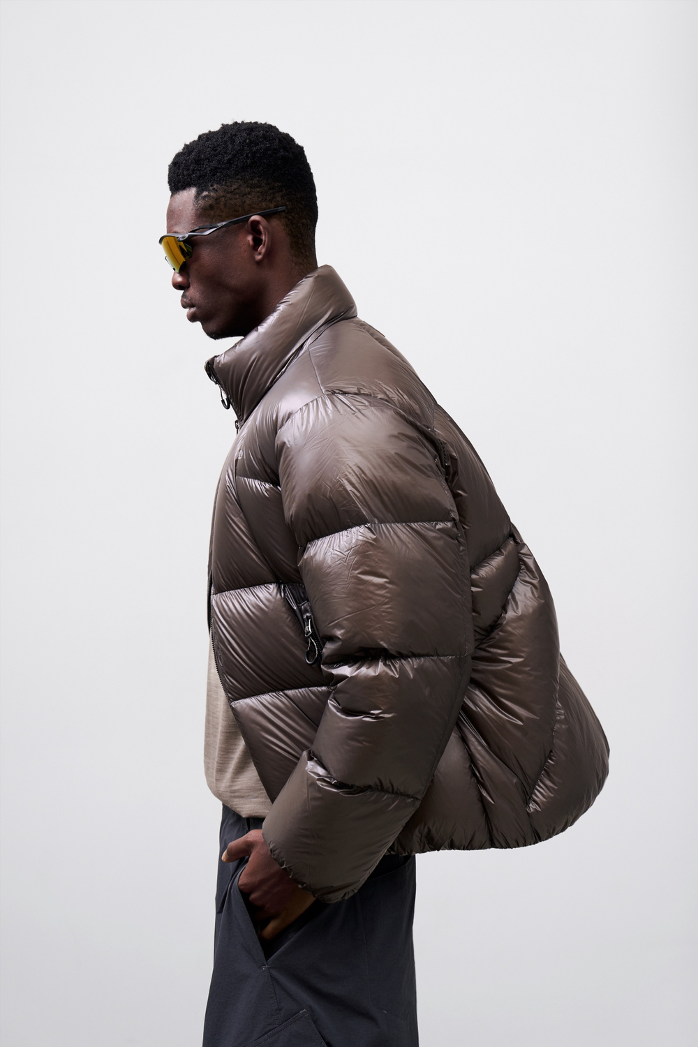 Куртка Nothomme Blue Ultra-Lightweight Water-Repellent Down Jacket "Dark Gray"