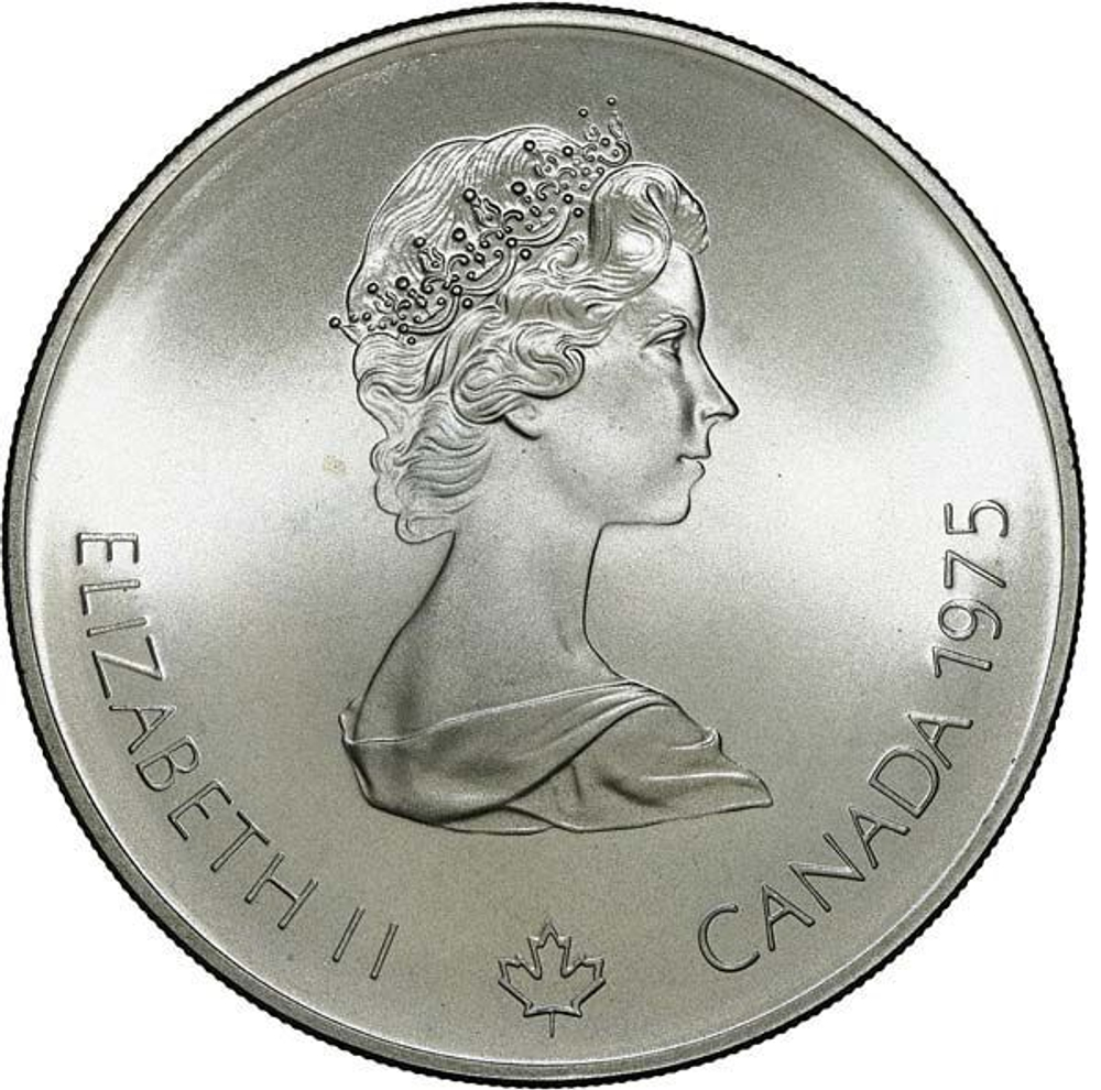 Canada 5 Dollars 1975 – Montreal 1976 Olympics Diving Silver Coin