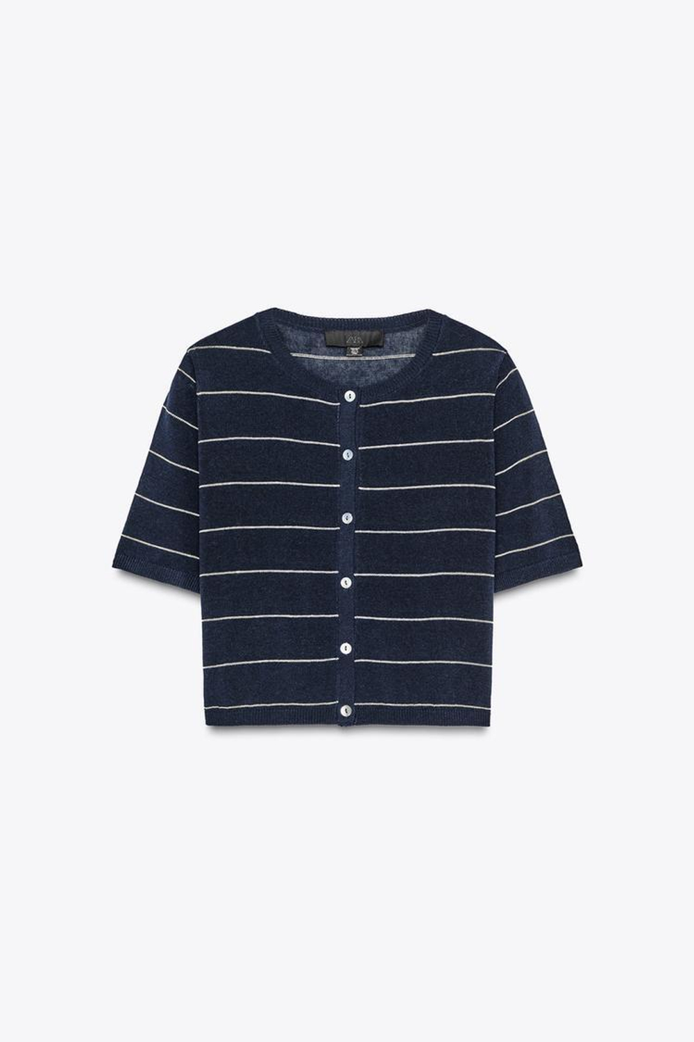 ZARA УКОРОЧЕННЫЙ КАРДИГАН В ПОЛОСКУ, ПОЛОСКИ