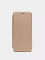 Чехол книжка Samsung A12/M12 с силиконовой вставкой Gold SparkleBook Re:Case