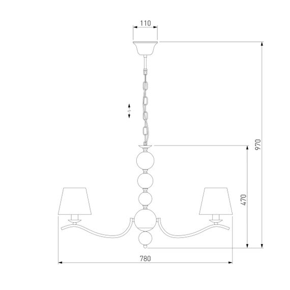 Подвесная люстра Eurosvet Sortino 60097/8 хром