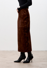 Юбка из натуральной замши