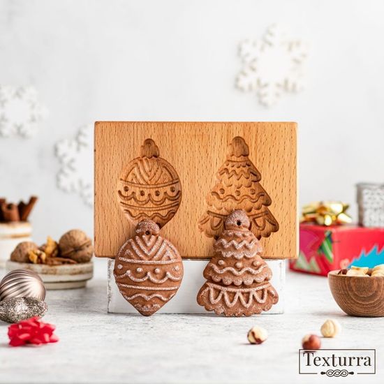 Пряничная форма Сосулька и елка (серия Новогодние игрушки)