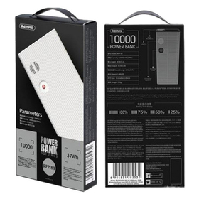 Внешний Аккумулятор (Power Bank) Remax RPP-88 10000 mAh (5,0V - 1A) Белый