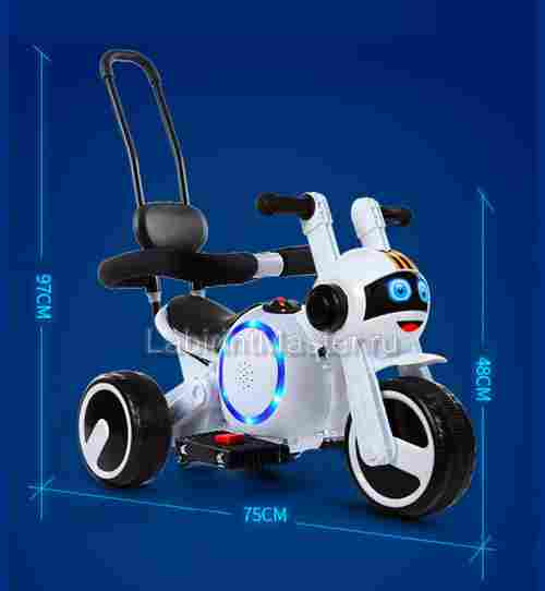 Детский электромотоцикл "Трицикл BKY-188" зеленый