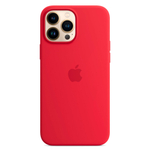 Силиконовый чехол с поддержкой MagSafe Apple Silicone Case для iPhone 13 Pro, Red (Красный)
