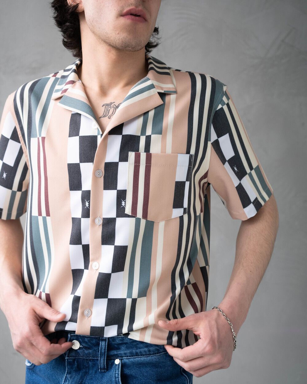 Рубашка Молодость Club Shirt бежевая