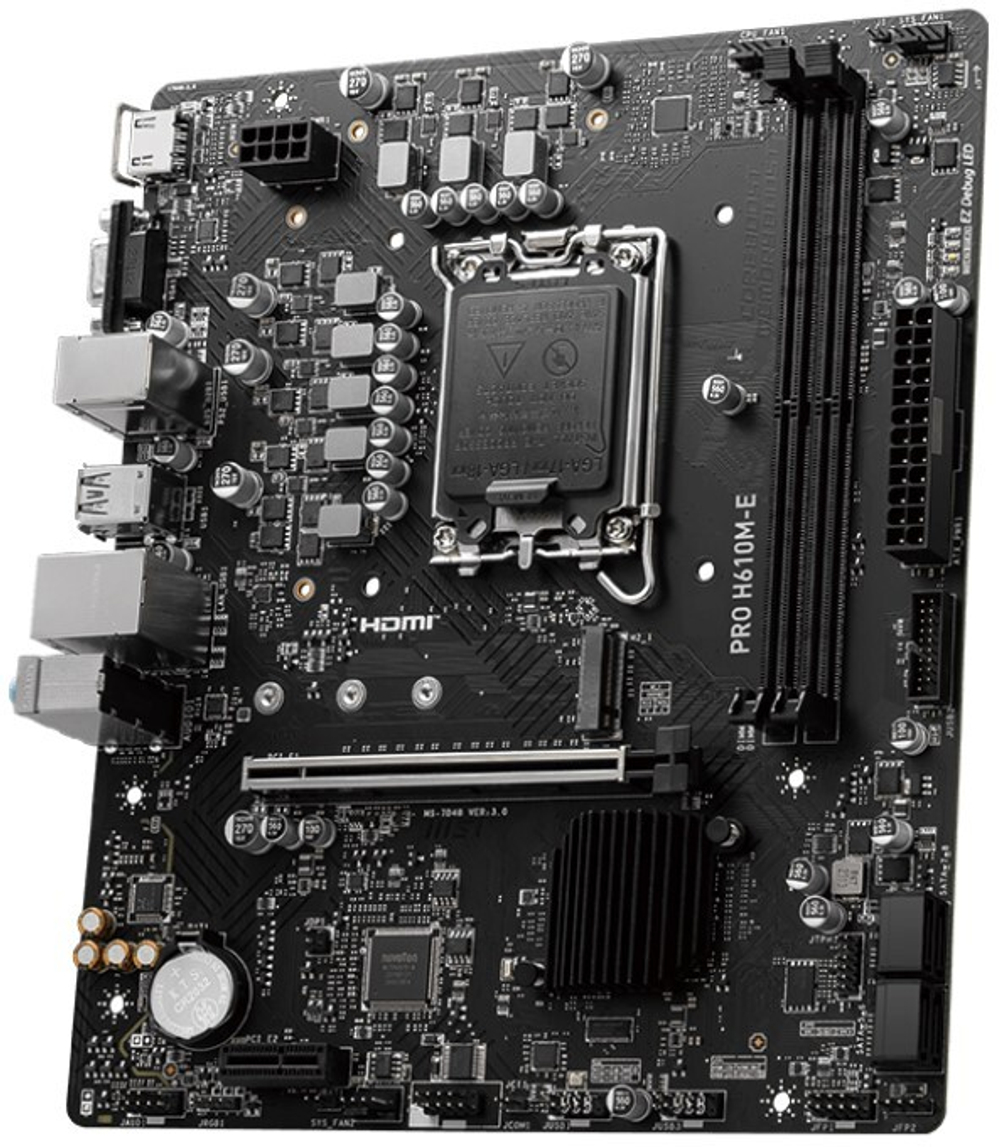 Материнская плата mATX MSI PRO H610M-E