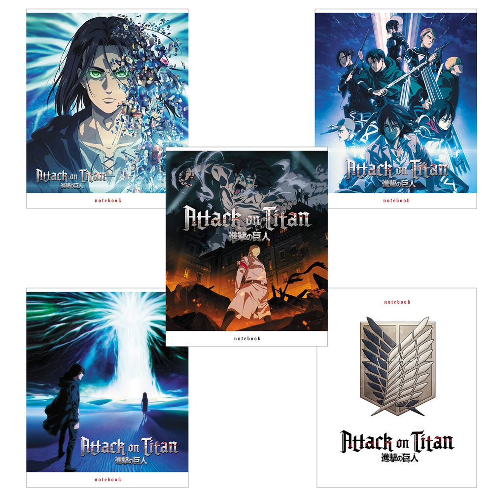 Тетрадь А5, 48 л., HATBER скоба, клетка, обложка картон, Атака Титанов 2, 48Т5В1, 5шт