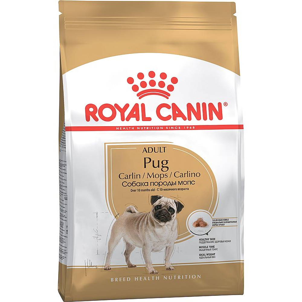Royal Canin 500г. Мопс эдалт корм для взрослых собак породы Мопс Royal Canin 500г. Мопс эдалт корм для взрослых собак породы Мопс