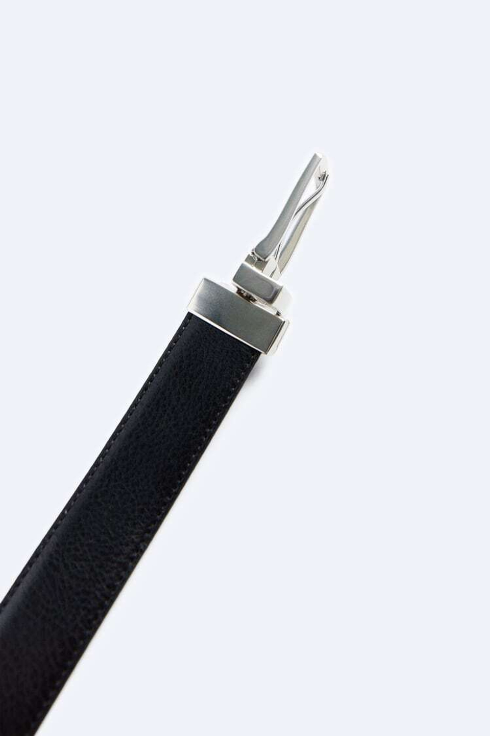 ZARA КОЖАНЫЙ РЕМЕНЬ, ЧЕРНЫЙ