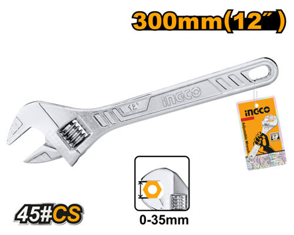 Ключ разводной 300 мм (0-35мм)