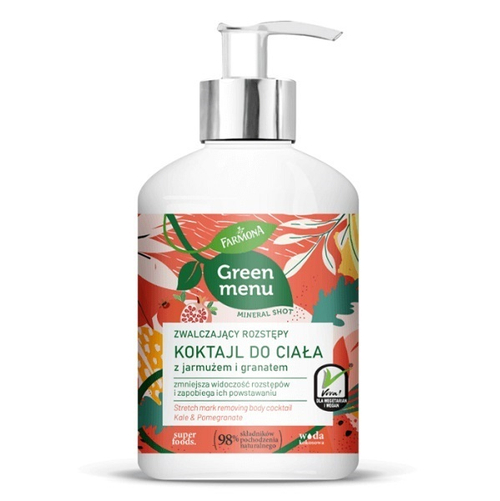 Коктейль против растяжек с капустой кале и гранатом Farmona Green Menu 250мл