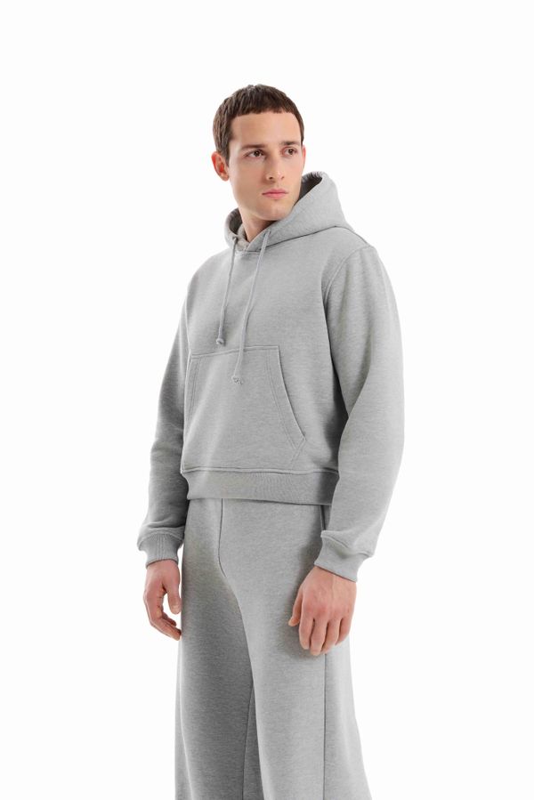 Худи Укороченный серый - фото 6