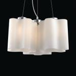 SL116.503.03 Люстра подвесная ST-Luce Серебристый/Белый E27 3*60W ONDE