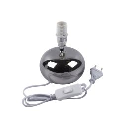 UML-B307 E14 SILVER-WHITE Светильник настольный декоративный под лампу Е14. 40W. Механический выключатель. Серебристый-Белый. ТМ Uniel