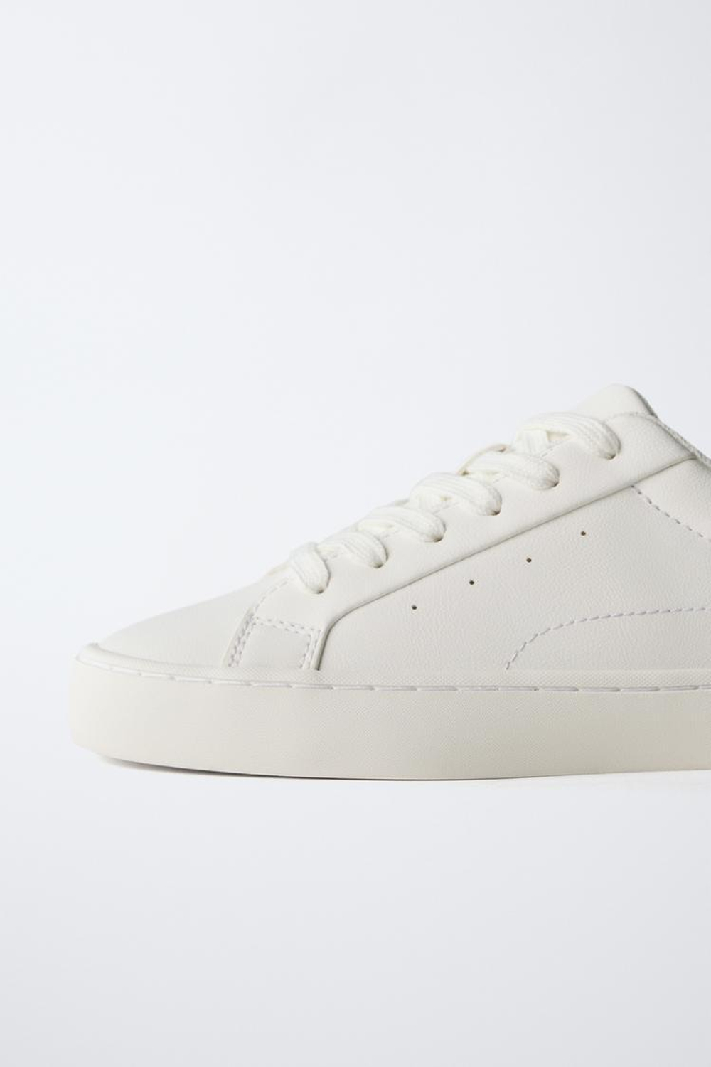 ZARA БАЗОВЫЕ КЕДЫ, БЕЛЫЙ