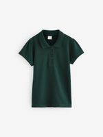 Поло школьное для девочки Next Q76-841, 2 шт., Темно-зеленый