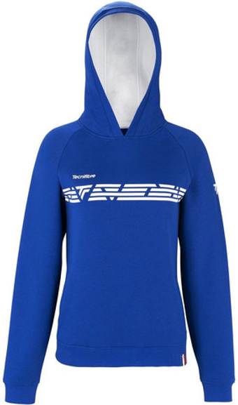 Женская Кофта теннисная Tecnifibre Lady Fleece Hoodie - небесный