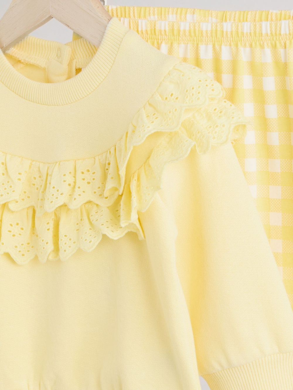 Толстовка и легинсы в комплекте для малышей Next E66-473, Светло-желтый