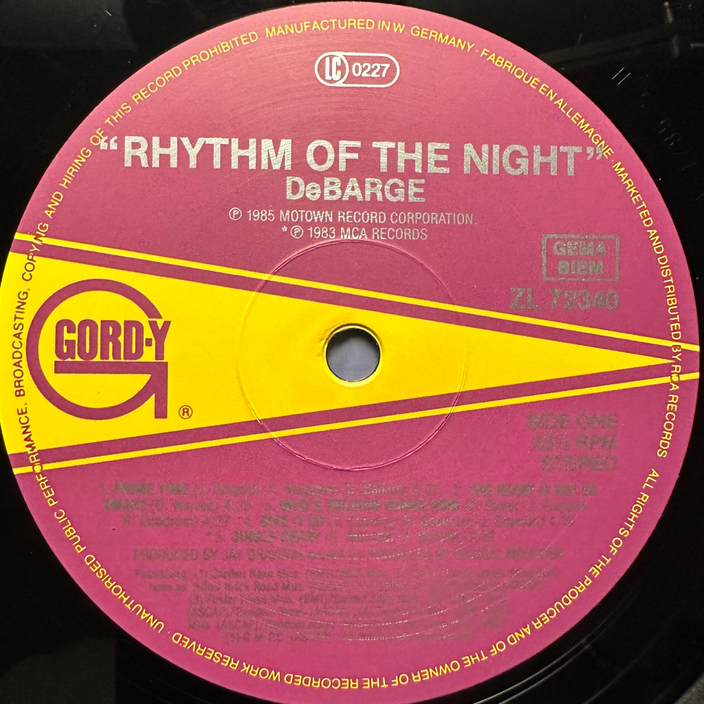 DeBarge - Rhythm Of The Night (Европа 1985г.)
