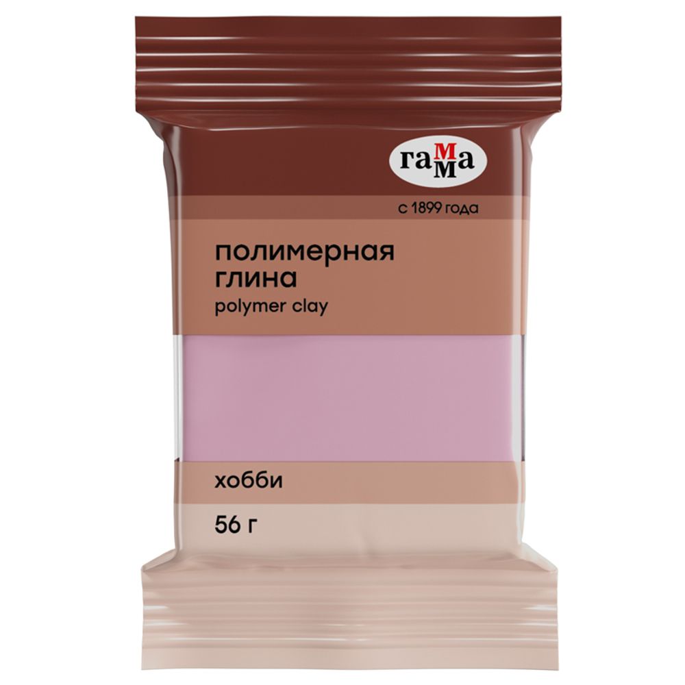 Полимерная глина Гамма "Хобби", розовый, 56г