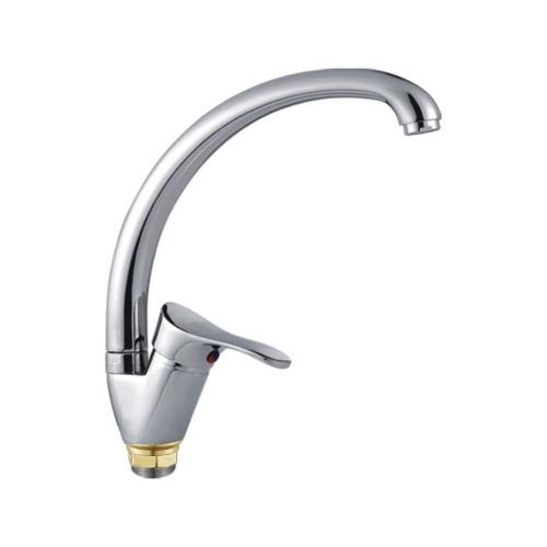 Смеситель для кухни 35к CN4114-2 CRON высокий пов. излив, п/гайку  ХРОМ