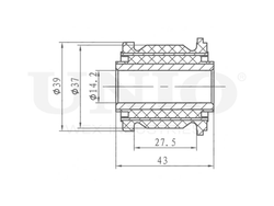 Сайлентблок задней цапфы UNIO RMP-20424
