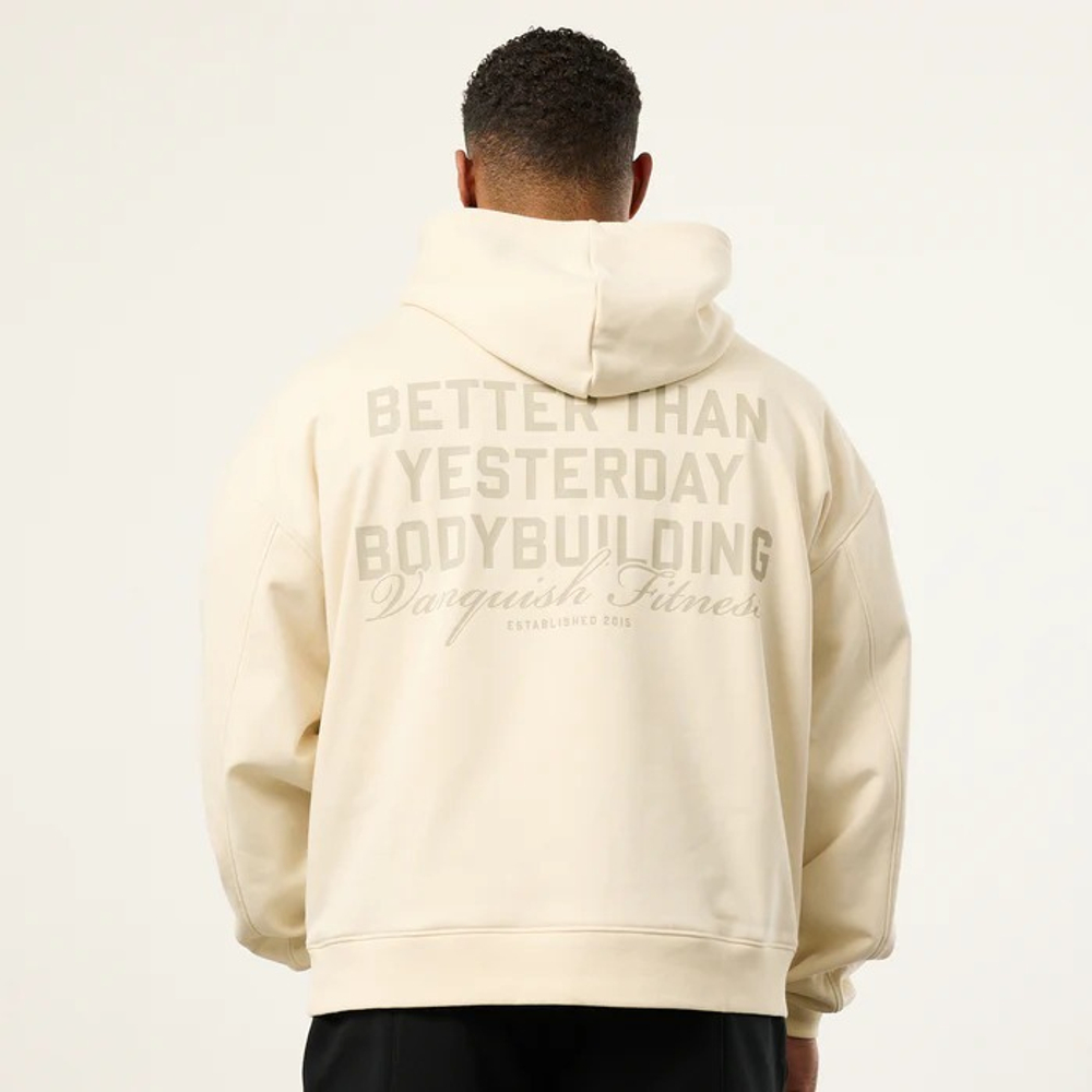 Толстовка VANQUISH Bodybuilding Hoodie Vintage White