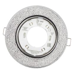 Встраиваемый светильник со светодиодной подсветкой ЭРА DK LD53 WH GX53 белый