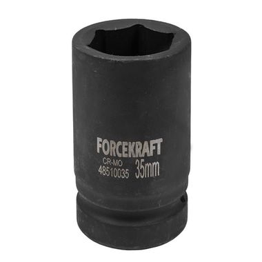 Головка ударная глубокая 1'', 35мм (6гр) FORCEKRAFT FK-48510035