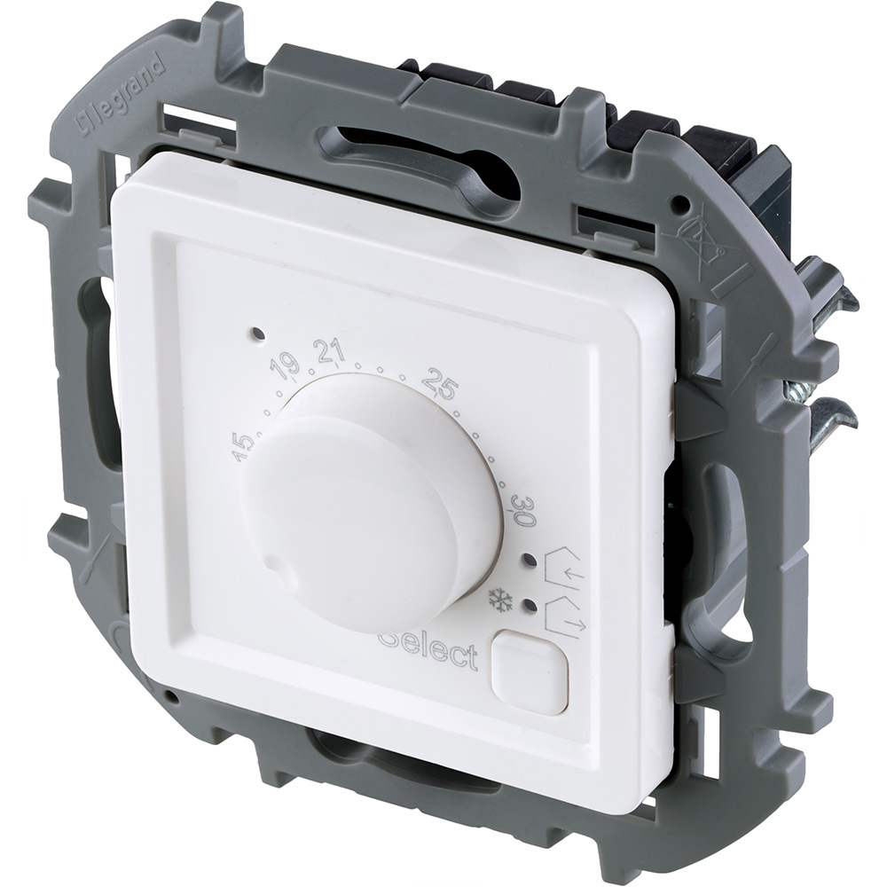 Терморегулятор для тёплого пола с внешним датчиком в комплекте 16А 230В - белый Inspiria Legrand