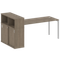 Метал Систем Куатро Стол письменный с шкафом-купе на П-образном м/к 40БП.РС-СШК-3.5 Т