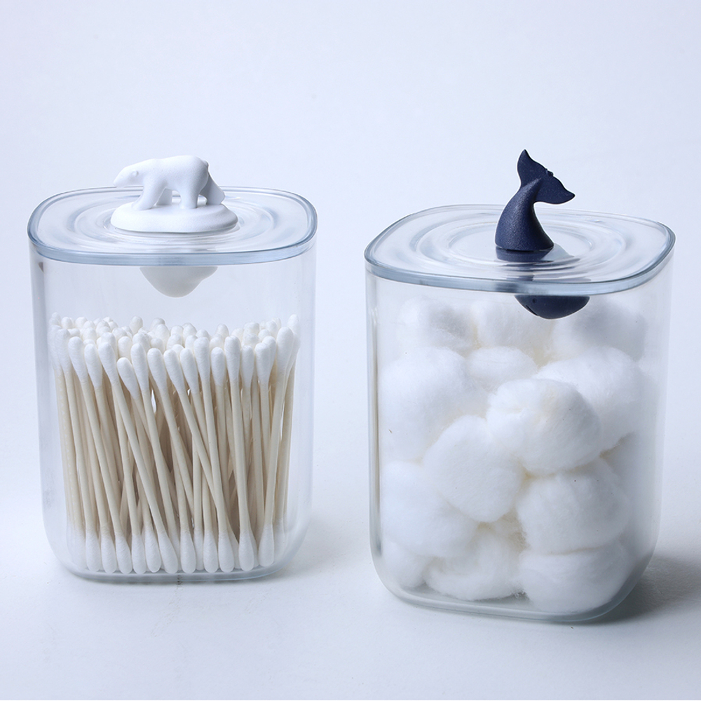 Контейнер для хранения 9х9х13.5см Qualy Polar bear ocean