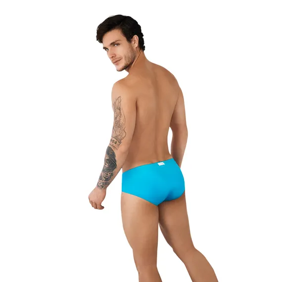 Мужские плавки голубой Clever Moda TROPIC PARTY SWIMSUIT BRIEF 096607