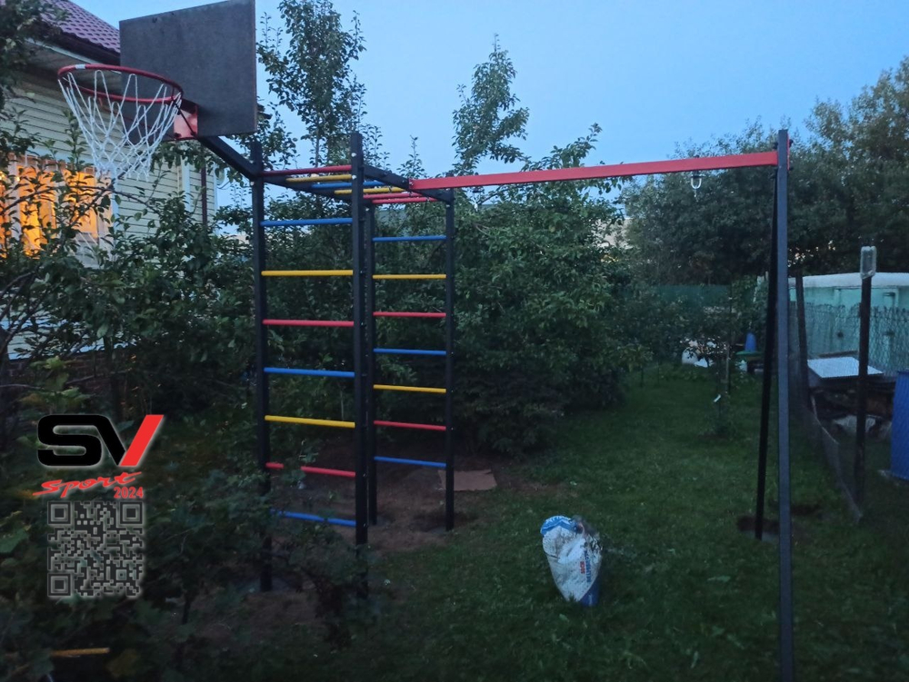 Монтаж уличного спортивно-игрового комплекса Sv Sport