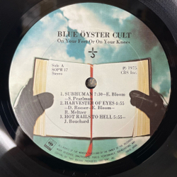 Винтажная виниловая пластинка LP Blue Oyster Cult On Your Feet Or On Your Knees (Japan 1975) (No Obi)