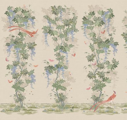 Панорама Шинуазри: райский сад панно