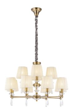 8902/8+4BR BRONZE (1) Люстра (NW)