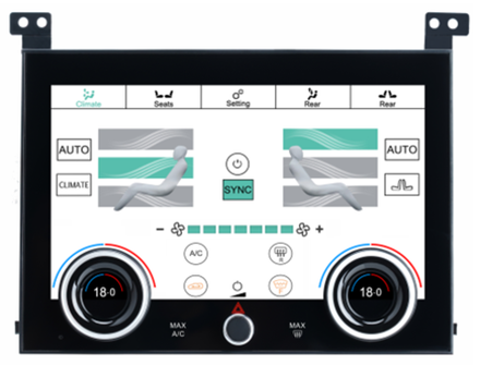 Сенсорная панель климата Range Rover 4 2012-2017 - Radiola LCD/ЖК экран 10" без отверстия под CD с функцией CarPlay