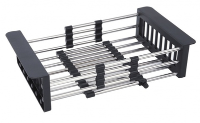 Коландер для мойки, раздвижной (ЧЕРНЫЙ) HANSEN  (30/1шт)