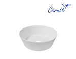 Раковина CR0079A накладная, белая, круглая, 360х360х120 Ceruttispa
