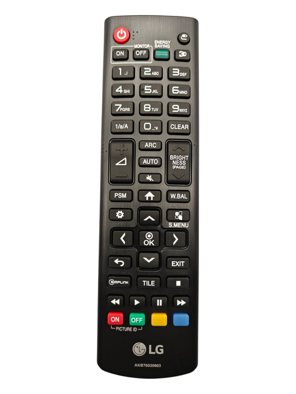 Пульт ДУ только для мониторов LG akb76039803