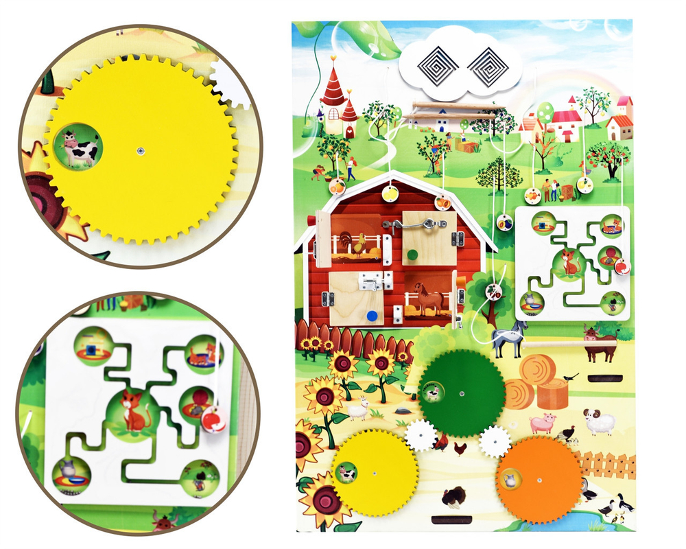 Бизиборд "Фруктовый сад"