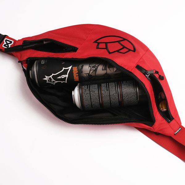 Сумка поясная Black Lotus Красная - фото 6