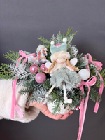 Новогодняя композиция в кружке «Милый ангелочек»