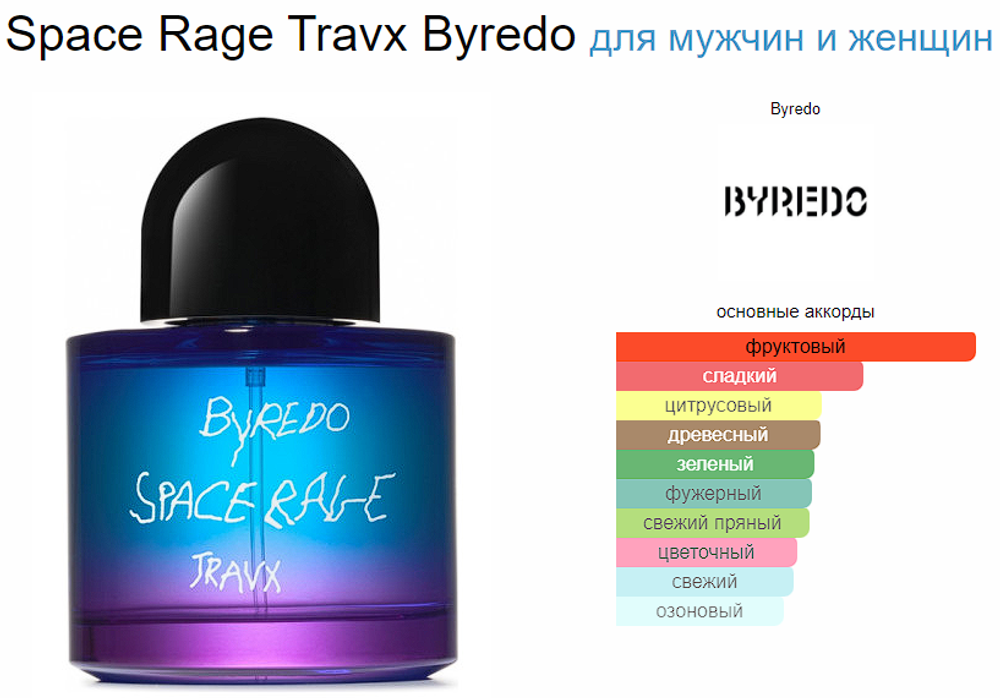 BYREDO SPACE RAGE TRAVX